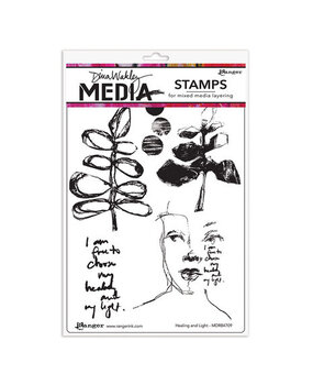 Dina Wakley MEdia Healing and Light Cling Stamps (MDR84709) Dina Wakley MEdia Healing and Light Cling Stamps (MDR84709)