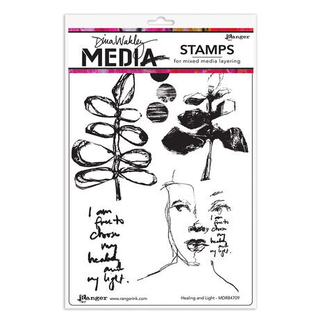 Dina Wakley MEdia Healing and Light Cling Stamps (MDR84709) Dina Wakley MEdia Healing and Light Cling Stamps (MDR84709)
