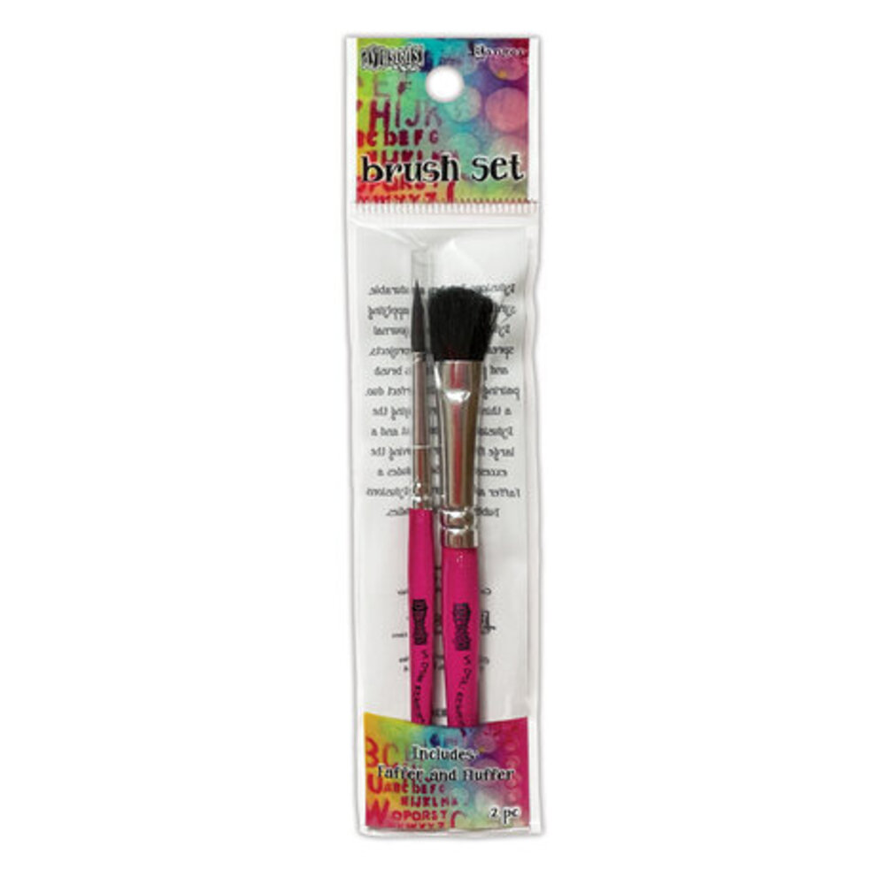 Ranger Dylusions Dyamond Brush Set Faffer & Fluffer (DYA83023) Ranger Dylusions Dyamond Brush Set Faffer & Fluffer (DYA83023)