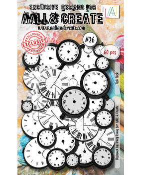 AALL and Create Ephemera Die-cuts Tick Tock (AALL-EP-026)