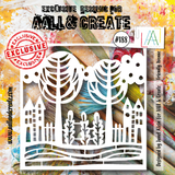 AALL and Create Masking Stencil 6x6 Inch Friendly Avenue (AALL-PC-188)