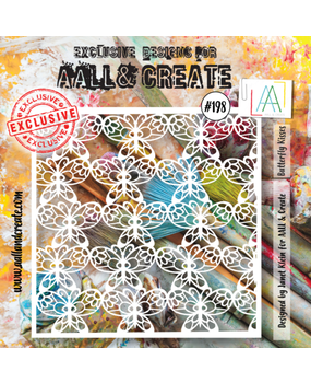 AALL and Create Masking Stencil 6x6 Inch Butterfly Kisses (AALL-PC-198)* AALL and Create Masking Stencil 6x6 Inch Butterfly Kisses (AALL-PC-198)*