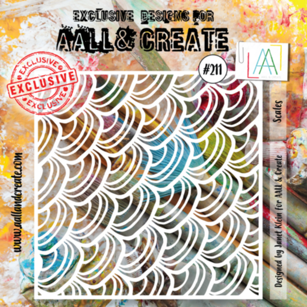 AALL and Create Masking Stencil 6x6 Inch Scales (AALL-PC-211) AALL and Create Masking Stencil 6x6 Inch Scales (AALL-PC-211)
