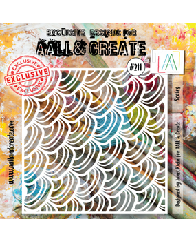 AALL and Create Masking Stencil 6x6 Inch Scales (AALL-PC-211) AALL and Create Masking Stencil 6x6 Inch Scales (AALL-PC-211)
