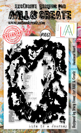 AALL and Create Clear Stamp Set A6 Shadowed Heart (AALL-TP-1062) AALL and Create Clear Stamp Set A6 Shadowed Heart (AALL-TP-1062)