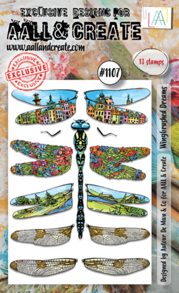 AALL and Create Clear Stamp Set A6 Wingbrushed Dreams (AALL-TP-1107)
