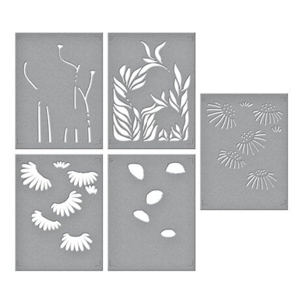 Spellbinders Coneflower Layered Stencil (STN-077)