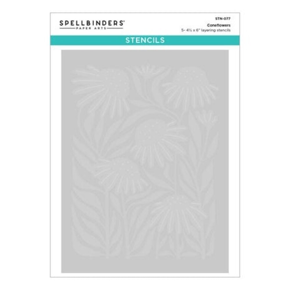 Spellbinders Coneflower Layered Stencil (STN-077)