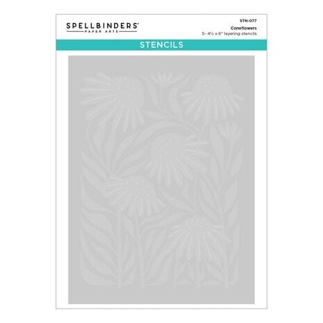 Spellbinders Coneflower Layered Stencil (STN-077)