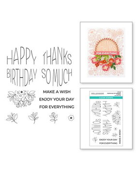 Spellbinders Kaleidoscope Arch Sentiments Clear Stamp (STP-208) Spellbinders Kaleidoscope Arch Sentiments Clear Stamp (STP-208)