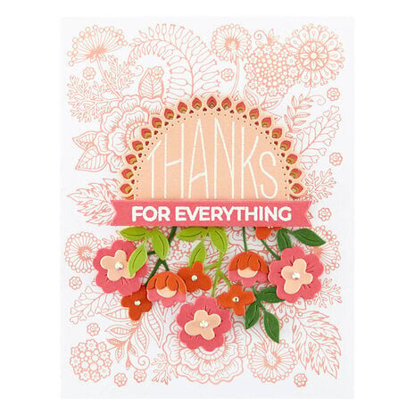 Spellbinders Kaleidoscope Flowers Press Plate (BP-117)