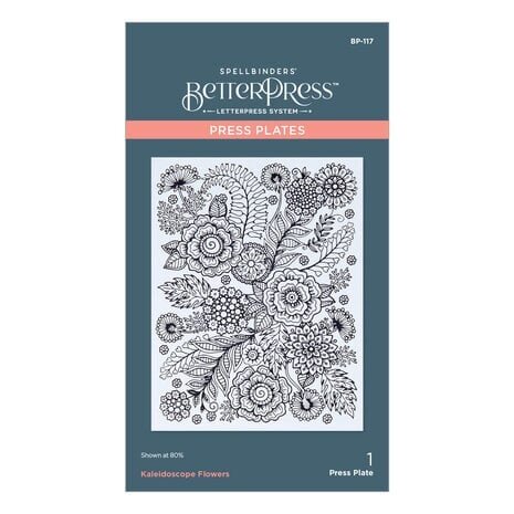 Spellbinders Kaleidoscope Flowers Press Plate (BP-117)