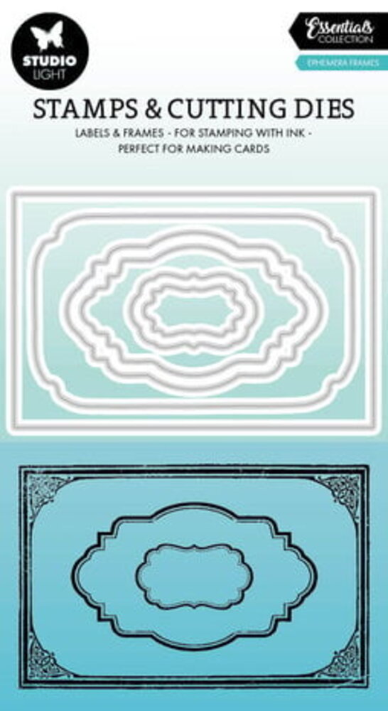 Studio Light Essentials Stamp & Die Ephemera Frames (SL-ES-SCD69) Studio Light Essentials Stamp & Die Ephemera Frames (SL-ES-SCD69)