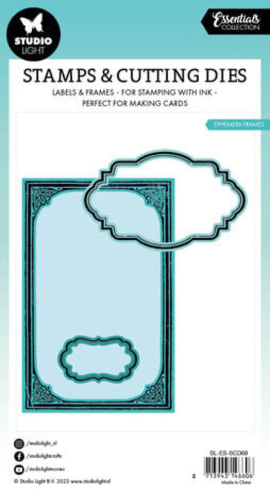 Studio Light Essentials Stamp & Die Ephemera Frames (SL-ES-SCD69) Studio Light Essentials Stamp & Die Ephemera Frames (SL-ES-SCD69)