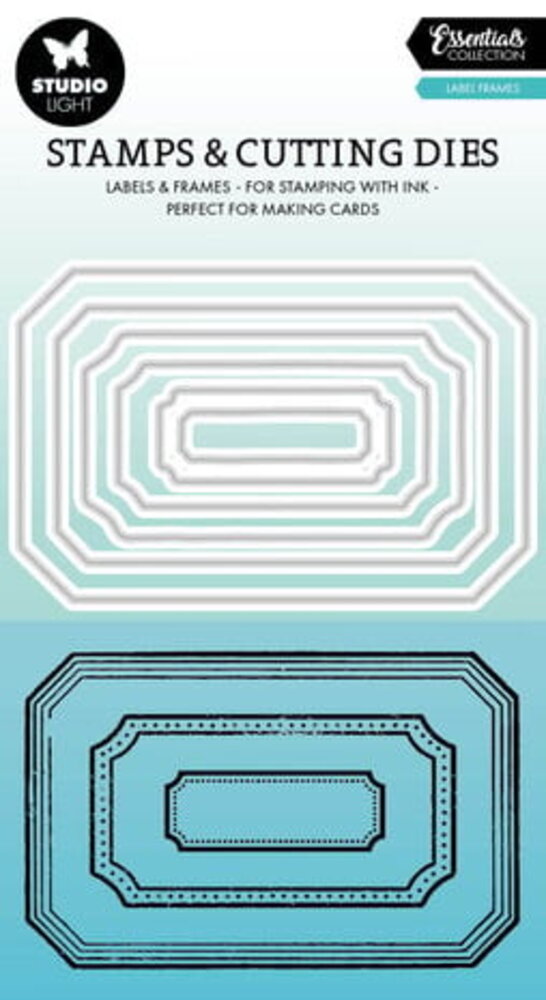 Studio Light Essentials Stamp & Die Label Frames (SL-ES-SCD71) Studio Light Essentials Stamp & Die Label Frames (SL-ES-SCD71)