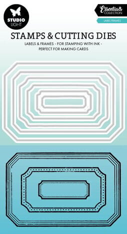 Studio Light Essentials Stamp & Die Label Frames (SL-ES-SCD71) Studio Light Essentials Stamp & Die Label Frames (SL-ES-SCD71)