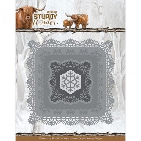Amy Design Sturdy Winter Winter Square Dies (ADD10306)