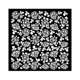 Stamperia Precious Thick Stencil 18x18cm Roses Pattern (KSTDQ96)*