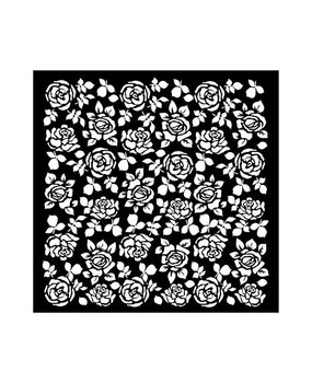 Stamperia Precious Thick Stencil 18x18cm Roses Pattern (KSTDQ96)* Stamperia Precious Thick Stencil 18x18cm Roses Pattern (KSTDQ96)*