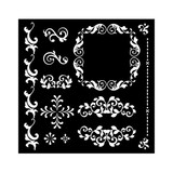 Stamperia Precious Thick Stencil 18x18cm Frames (KSTDQ97)*