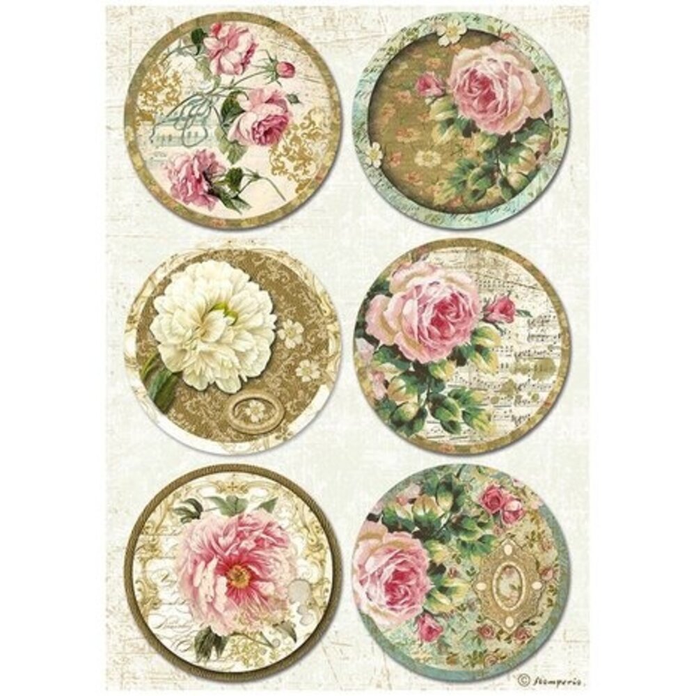 Stamperia Precious Rounds Rice Paper A4 (DFSA4828) Stamperia Precious Rounds Rice Paper A4 (DFSA4828)