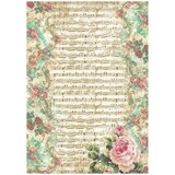 Stamperia Precious Music Rice Paper A4 (DFSA4830)