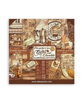 Stamperia Coffee and Chocolate 12x12 Paper Sbbl144*