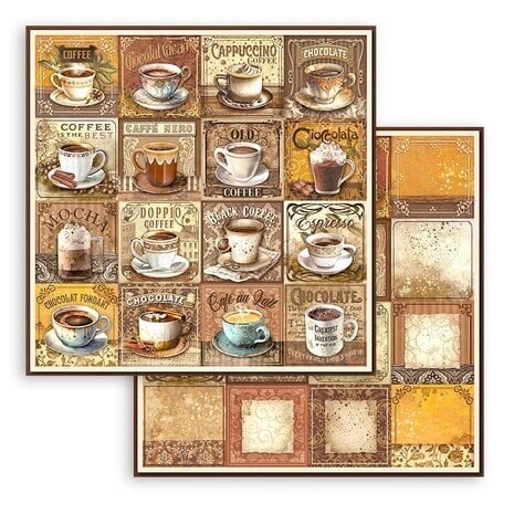Stamperia Coffee and Chocolate 12x12 Inch Paper Pack (SBBL144) Stamperia Coffee and Chocolate 12x12 Inch Paper Pack (SBBL144)
