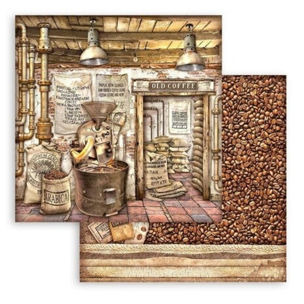 Stamperia Coffee and Chocolate 12x12 Inch Paper Pack (SBBL144) Stamperia Coffee and Chocolate 12x12 Inch Paper Pack (SBBL144)