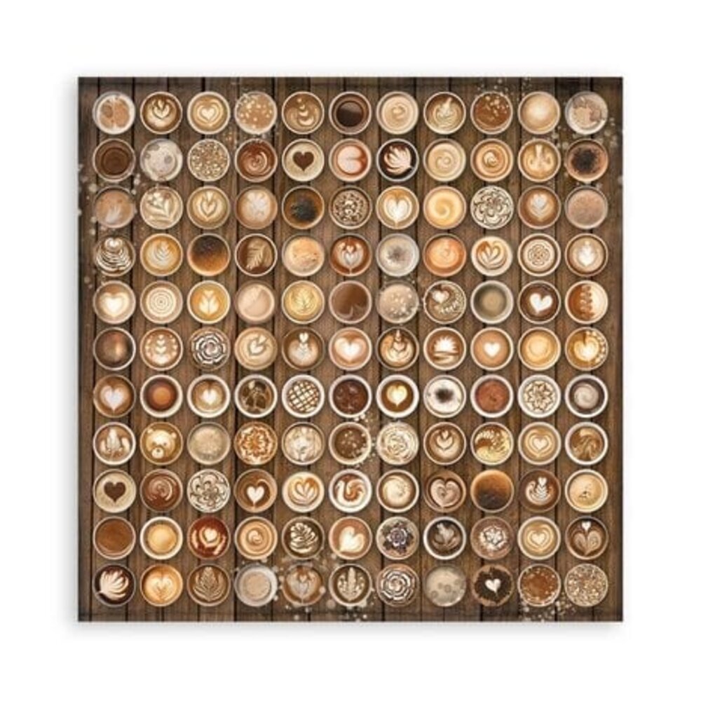 Stamperia Coffee and Chocolate 8x8 Inch Single Face Paper Pack (SBBSXB01)