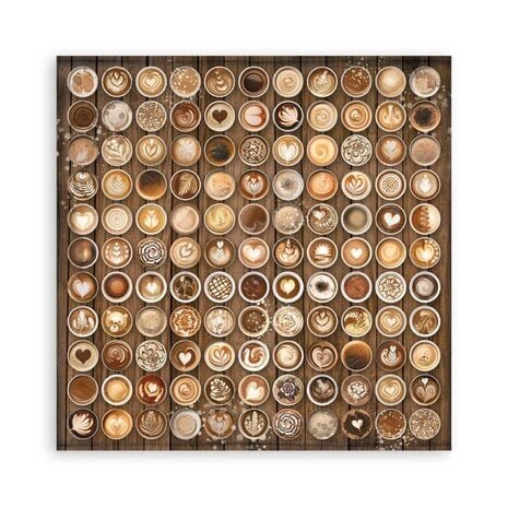 Stamperia Coffee and Chocolate 8x8 Inch Single Face Paper Pack (SBBSXB01)