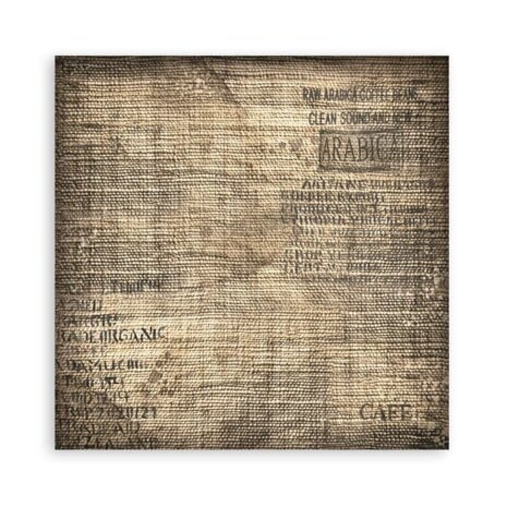 Stamperia Coffee and Chocolate 8x8 Inch Single Face Paper Pack (SBBSXB01)