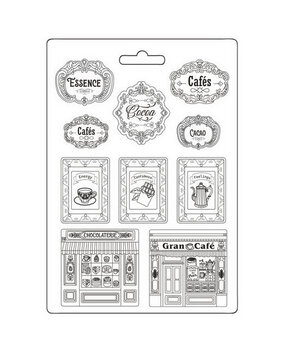 Stamperia Coffee and Chocolate Soft Mould A4 Plates (K3PTA4569)