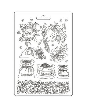 Stamperia Coffee and Chocolate Soft Mould A5 Coffee (K3PTA5660) Stamperia Coffee and Chocolate Soft Mould A5 Coffee (K3PTA5660)