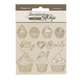 Stamperia Coffee and Chocolate Decorative Chips Sweety (SCB195)*
