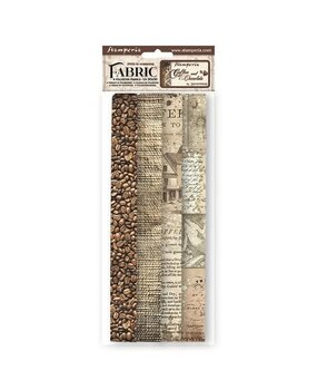 Stamperia Coffee and Chocolate 12x12 Inch Fabric Sheets (SBPLT19) Stamperia Coffee and Chocolate 12x12 Inch Fabric Sheets (SBPLT19)