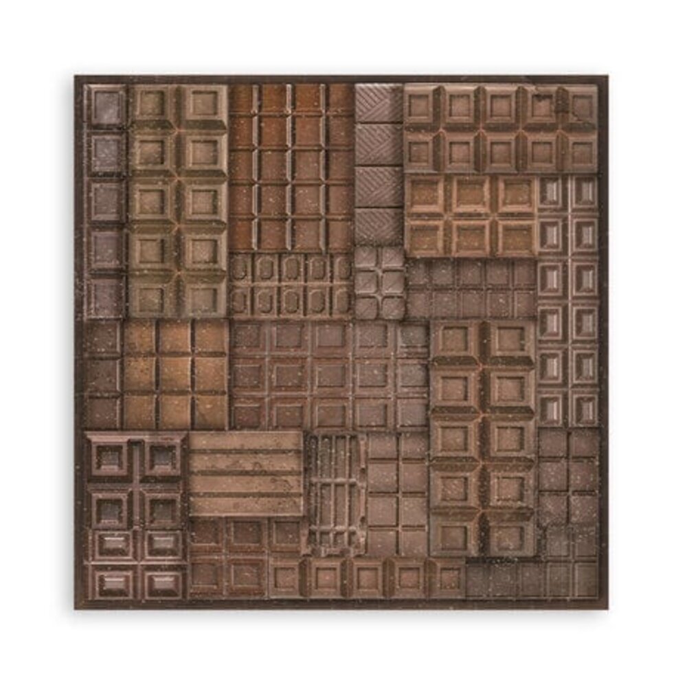 Stamperia Coffee and Chocolate 12x12 Inch Fabric Sheets (SBPLT19) Stamperia Coffee and Chocolate 12x12 Inch Fabric Sheets (SBPLT19)
