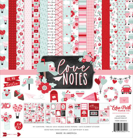 Echo Park Love Notes 12x12 Inch Collection Kit (LN344016) Echo Park Love Notes 12x12 Inch Collection Kit (LN344016)