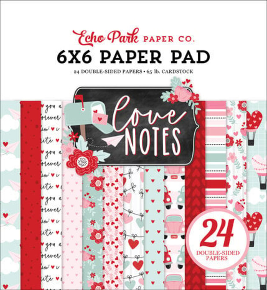 Echo Park Love Notes 6x6 Inch Paper Pad (LN344023)