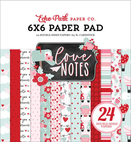 Echo Park Love Notes 6x6 Inch Paper Pad (LN344023)