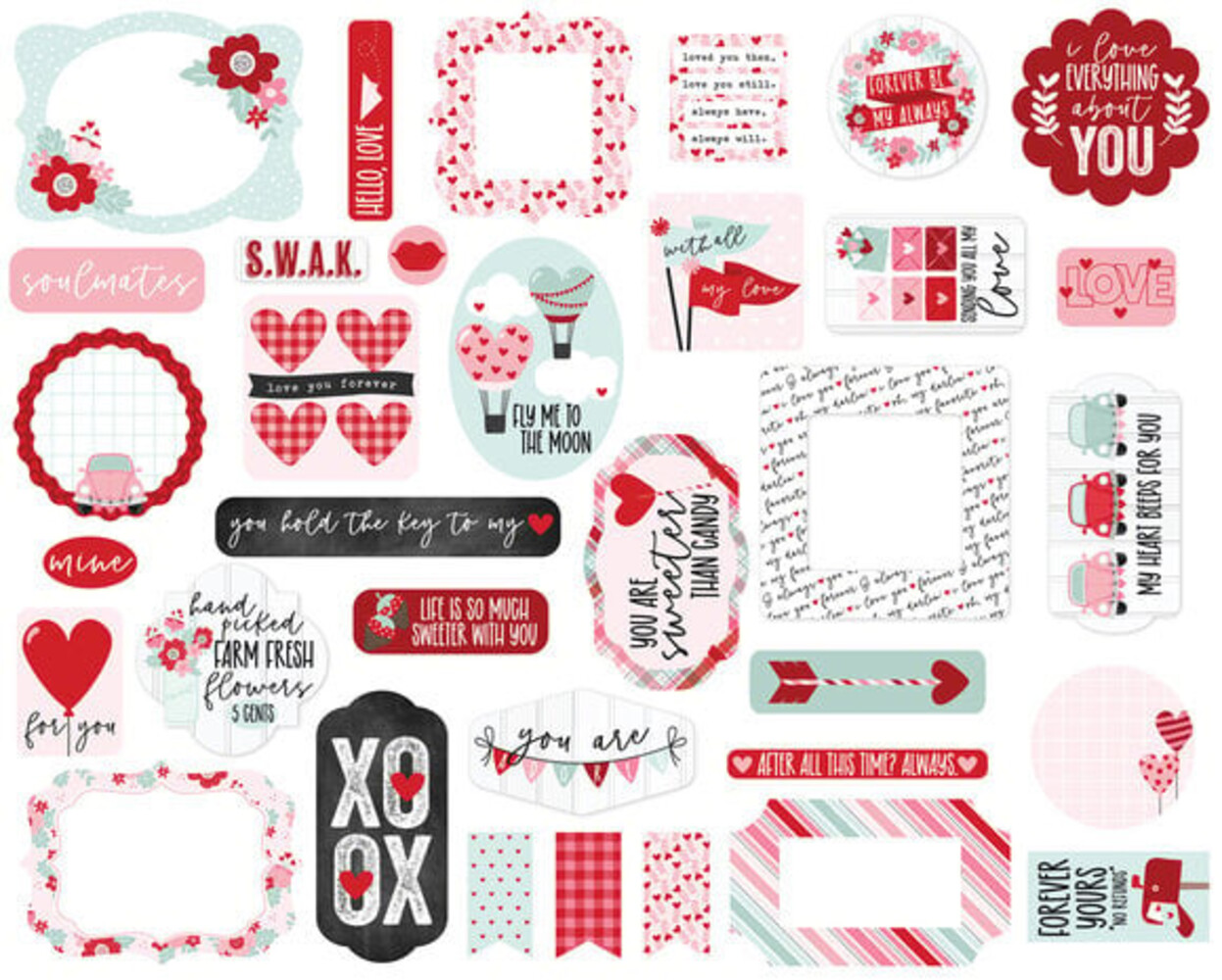 Echo Park Love Notes Ephemera (LN344024)