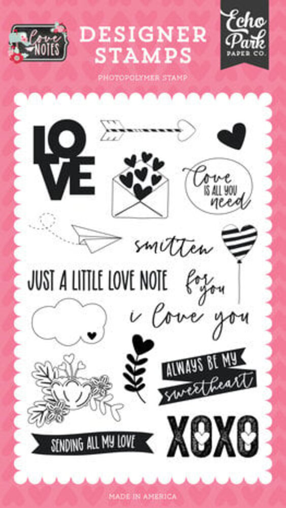 Echo Park Love Notes Love Is All You Need Clear Stamps (LN344044) Echo Park Love Notes Love Is All You Need Clear Stamps (LN344044)