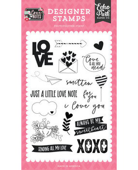 Echo Park Love Notes Love Is All You Need Clear Stamps (LN344044) Echo Park Love Notes Love Is All You Need Clear Stamps (LN344044)