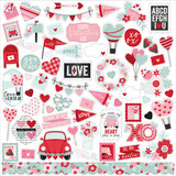 Echo Park Love Notes 12x12 Inch Element Sticker (LN344014)
