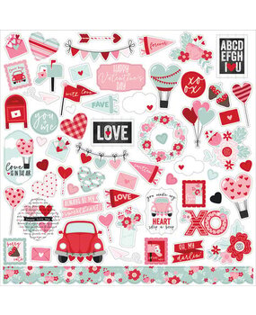 Echo Park Love Notes 12x12 Inch Element Sticker (LN344014) Echo Park Love Notes 12x12 Inch Element Sticker (LN344014)