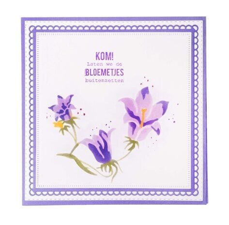 Studio Light Essentials Blue Bell Flowers A5 Masking Stencil (SL-ES-MASK247)