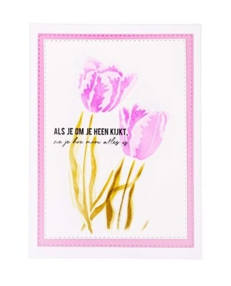 Studio Light Essentials Tulip Flowers A5 Masking Stencil (SL-ES-MASK248) Studio Light Essentials Tulip Flowers A5 Masking Stencil (SL-ES-MASK248)