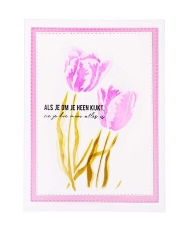 Studio Light Essentials Tulip Flowers A5 Masking Stencil (SL-ES-MASK248) Studio Light Essentials Tulip Flowers A5 Masking Stencil (SL-ES-MASK248)