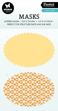 Studio Light Essentials Oval Shape Masking Stencil (SL-ES-MASK250) Studio Light Essentials Oval Shape Masking Stencil (SL-ES-MASK250)