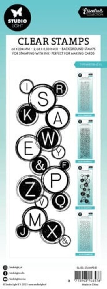 Studio Light Essentials Clear Stamps Typewriter Keys (SL-ES-STAMP551) Studio Light Essentials Clear Stamps Typewriter Keys (SL-ES-STAMP551)